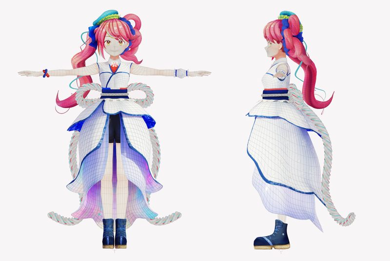 ゲームキャラクターモデル