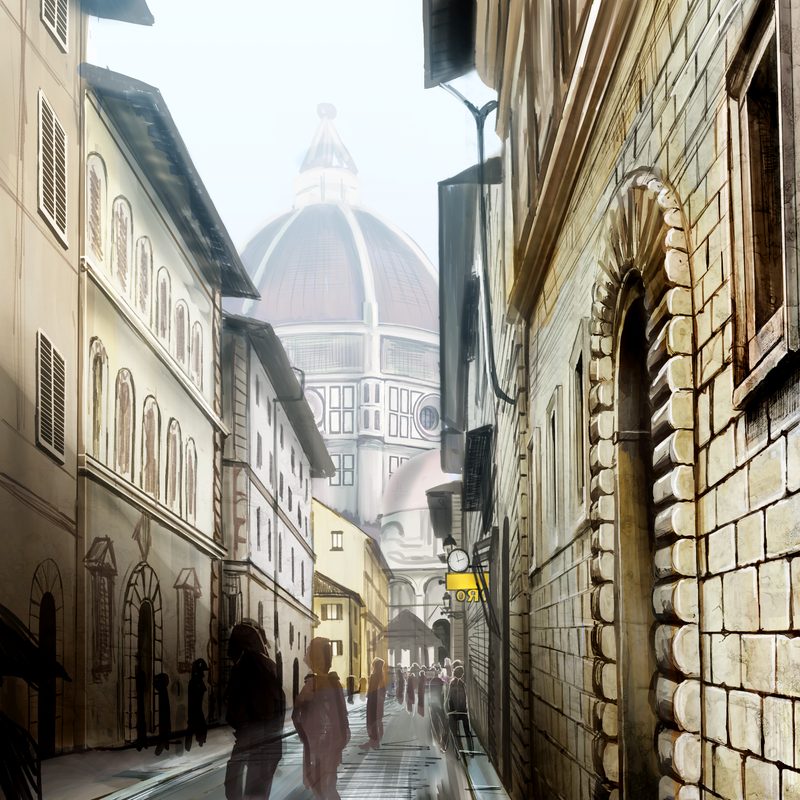 街並み背景イラスト